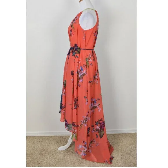 Ted Baker HANIE Two-Tone Floral Maxi Dress - 2 - Picture 6 of 10
